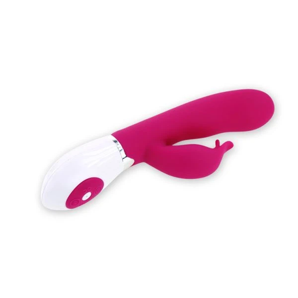 Pretty Love Flirtation Vibrator met Clitoris-Stimulator, 21 cm, lila/wit
