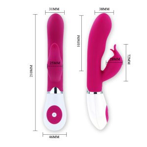 Pretty Love Flirtation Vibrator met Clitoris-Stimulator, 21 cm, lila/wit Pretty Love Flirtation Vibrator met Clitoris-Stimulator, 21 cm, lila/wit - Afbeelding 6