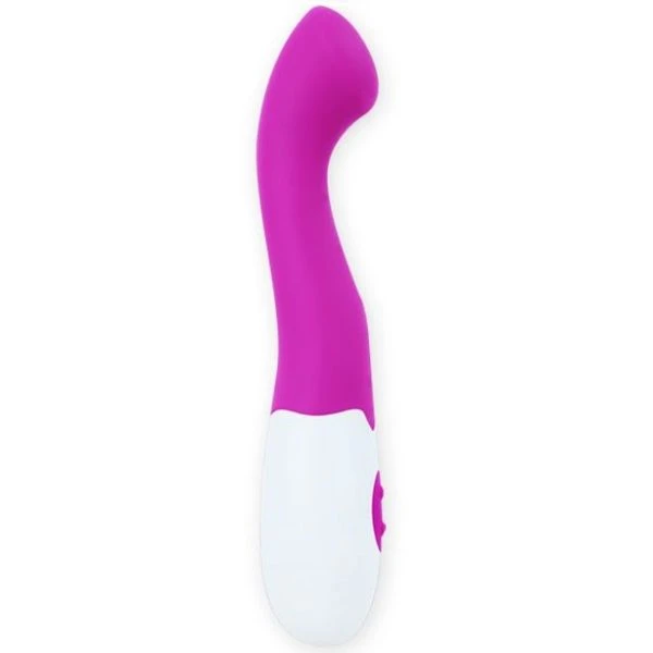 Pretty Love Flirtation Charles Vibrator van siliconen, 18 cm, lila-wit