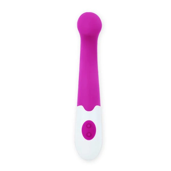 Pretty Love Flirtation Charles Vibrator van siliconen, 18 cm, lila-wit