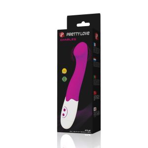Pretty Love Flirtation Charles Vibrator van siliconen, 18 cm, lila-wit Pretty Love Flirtation Charles Vibrator van siliconen, 18 cm, lila-wit - Afbeelding 10