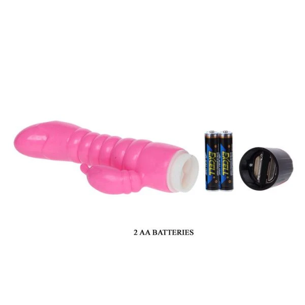 Baile Rosa Vibrator 22,5 cm met Clitoris-Stimulator Baile Rosa Vibrator 22,5 cm met Clitoris-Stimulator