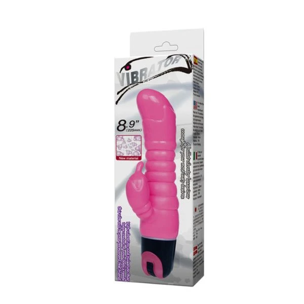 Baile Rosa Vibrator 22,5 cm met Clitoris-Stimulator Baile Rosa Vibrator 22,5 cm met Clitoris-Stimulator