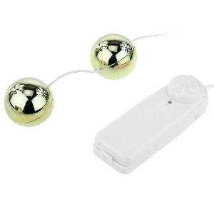 Baile Gouden Vibrator met Chinese balletjes, met afstandsbediening met kabel Baile Gouden Vibrator met Chinese balletjes, met afstandsbediening met kabel - Afbeelding 2