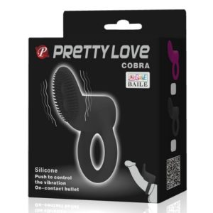 Pretty Love Cobra Vibratorring aus Silikon zwart Pretty Love Cobra Vibratorring aus Silikon zwart - Afbeelding 7