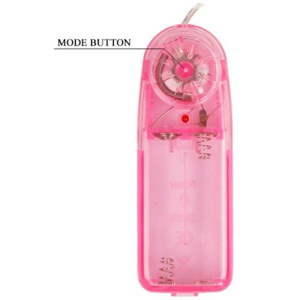Baile Opvibrator met verstelbare riem en vlinder, roze Baile Opvibrator met verstelbare riem en vlinder, roze
