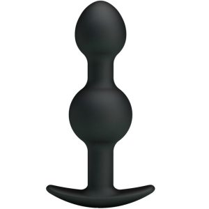 Pretty Love Silicone analkralen met stimulatie 10,3 cm zwart Pretty Love Silicone analkralen met stimulatie 10,3 cm zwart - Afbeelding 1