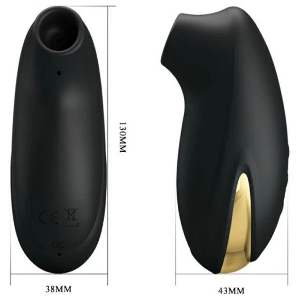 Pretty Love Smarter Otis zuigstimulator met 7 standen, zwart-goud Pretty Love Smarter Otis zuigstimulator met 7 standen, zwart-goud