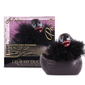 BIG Tease Toys I Rub My Duckie 2.0 Opgelegde Vibrator Parijs zwart met Swarovski-kristal BIG Tease Toys I Rub My Duckie 2.0 Opgelegde Vibrator Parijs zwart met Swarovski-kristal - Afbeelding 1