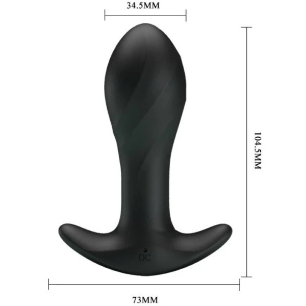 Pretty Love Anaalvibrator Plug van medisch siliconen met 12 functies