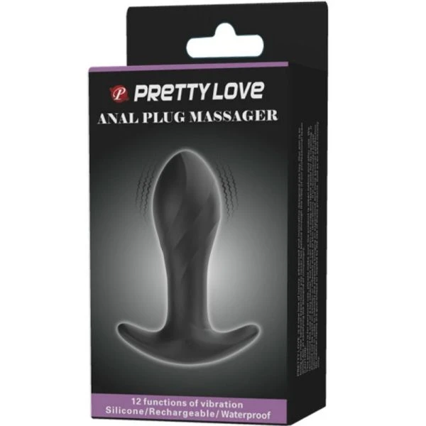 Pretty Love Anaalvibrator Plug van medisch siliconen met 12 functies