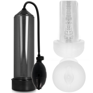 Pump Addicted RX3 Black Penispomp met Pleasure Sleeve Pump Addicted RX3 Black Penispomp met Pleasure Sleeve - Afbeelding 1