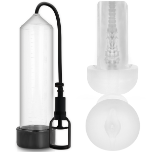 Pump Addicted RX7 Penispomp met Masturbator transparant Pump Addicted RX7 Penispomp met Masturbator transparant - Afbeelding 1