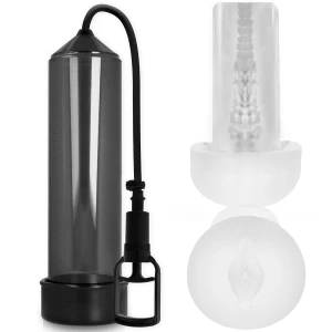 Pump Addicted Penispumpe RX7 Schwarz mit Masturbator