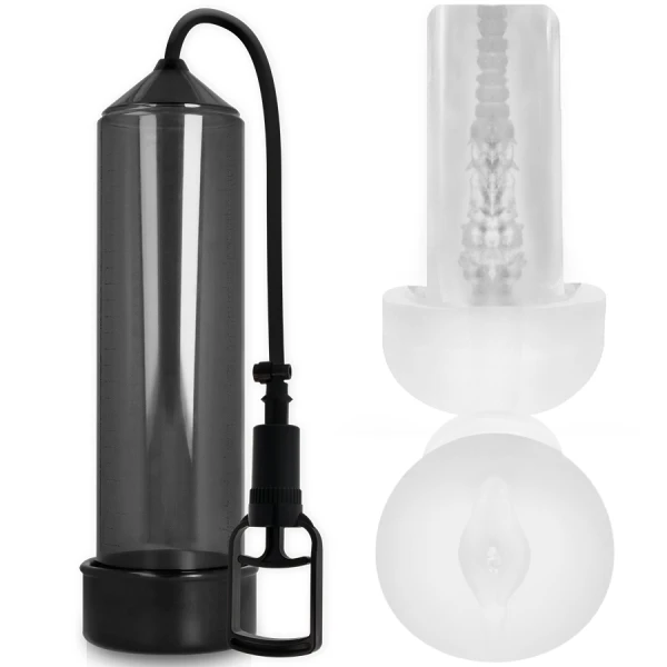 Pump Addicted Penispumpe RX7 Schwarz mit Masturbator