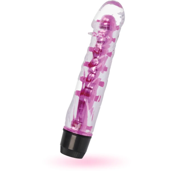 Glossy Lenny Vibrator Roze – Ergonomische Jelly-vibrator