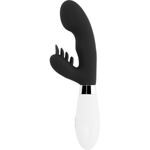 Glossy Elvis konijnenvibrator met clitorisstimulator, zwart Glossy Elvis konijnenvibrator met clitorisstimulator, zwart - Afbeelding 2