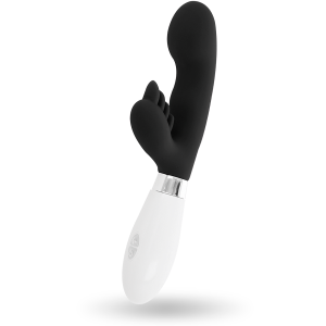 Glossy Elvis konijnenvibrator met clitorisstimulator, zwart Glossy Elvis konijnenvibrator met clitorisstimulator, zwart - Afbeelding 4