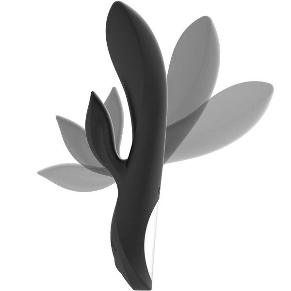 Black&silver Kaultz Touch Control Vibrator mit Klitorisreizer