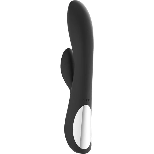 Black&silver Kaultz Touch Control Vibrator mit Klitorisreizer