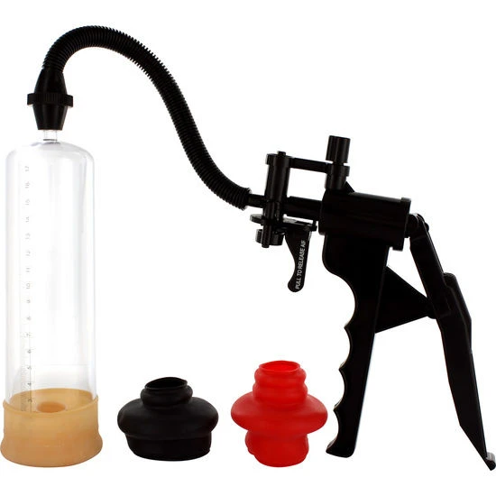 Seven Creations Penispomp met siliconenafdichting en 3 ringen, 19 cm