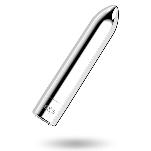 Black&silver Kailan 2 Zilveren Vibrator met Magnetische Bal