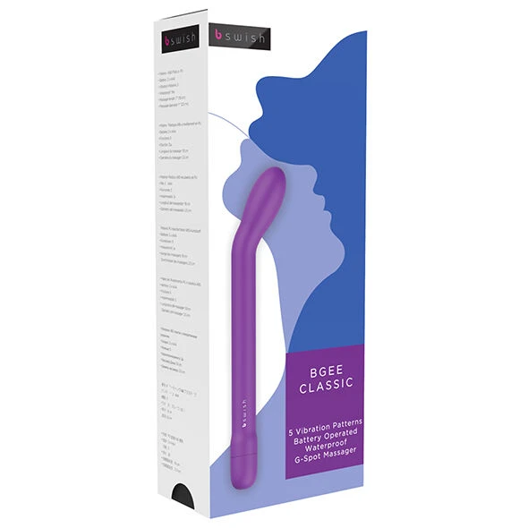 B Swish Bgee Classic Vibrator voor G-spot en clitoris, bordeauxrood