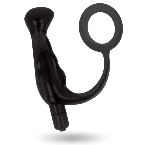 Addicted Toys Anale Vibrator Tico van medisch siliconen, 10 cm, zwart