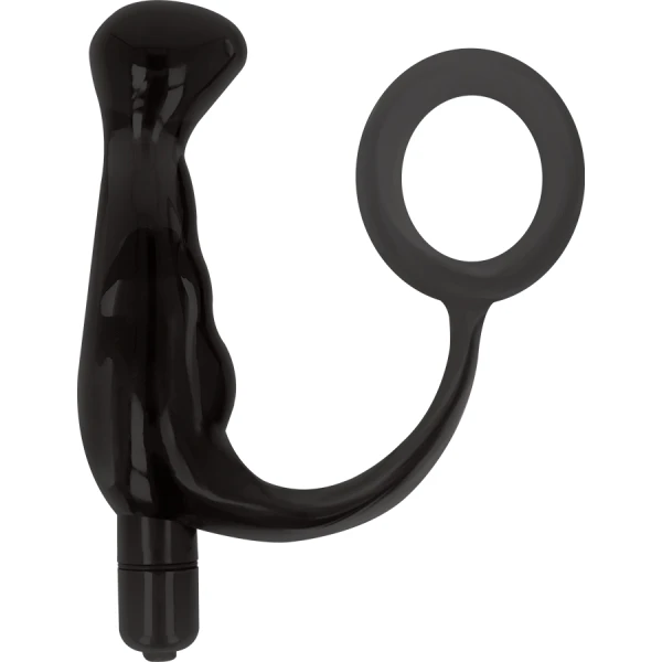 Addicted Toys Anale Vibrator Tico van medisch siliconen, 10 cm, zwart