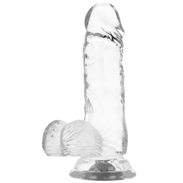 X Ray Klare Dildo met Ballen transparant 11 cm X Ray Klare Dildo met Ballen transparant 11 cm
