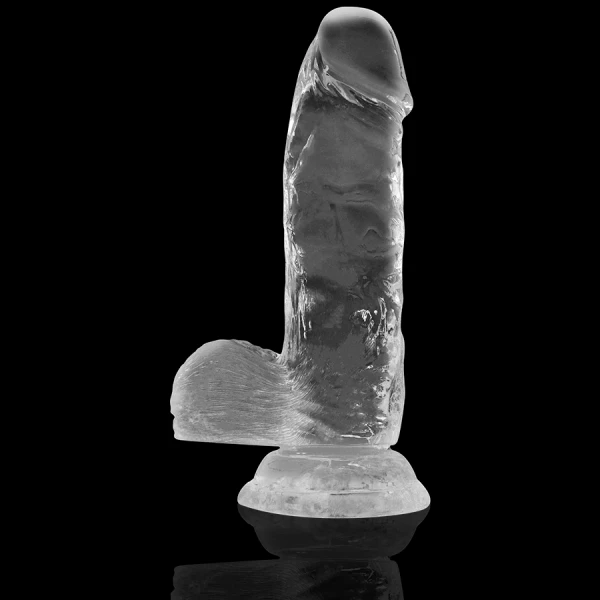 X Ray Klare Dildo met Ballen transparant 11 cm X Ray Klare Dildo met Ballen transparant 11 cm