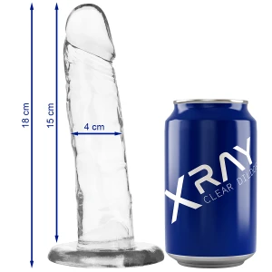 X Ray Klare Dildo met Zuignap 18 cm
