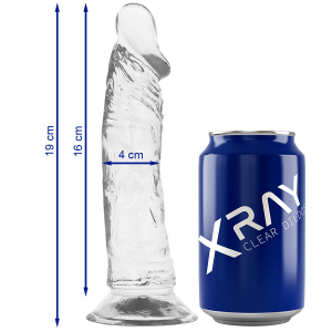 X Ray Dildo van helder jelly-materiaal 19 cm x 4 cm X Ray Dildo van helder jelly-materiaal 19 cm x 4 cm - Afbeelding 1