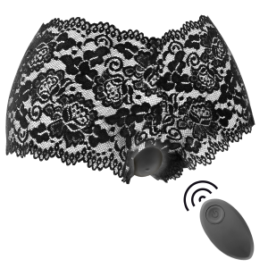 Black&silver Zara-stimulator met afstandsbediening en slipje Black&silver Zara-stimulator met afstandsbediening en slipje - Afbeelding 1