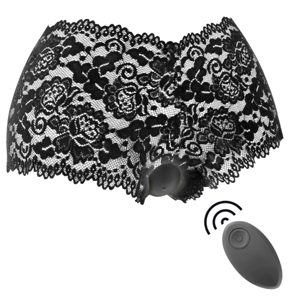 Black&silver Zara-stimulator met afstandsbediening en slipje