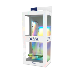 X Ray Klare Dildo met Zuignap 18 cm X Ray Klare Dildo met Zuignap 18 cm - Afbeelding 2