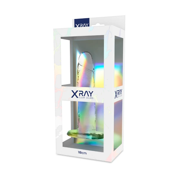 X Ray Klare Dildo met Zuignap 18 cm X Ray Klare Dildo met Zuignap 18 cm