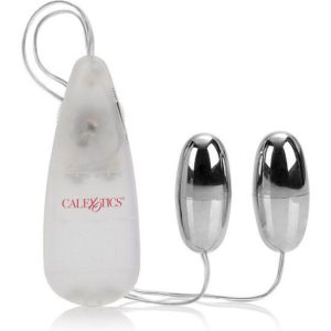 Calexotics Trillende Balletjes Zilver DUO Opgelegde Vibrator Calexotics Trillende Balletjes Zilver DUO Opgelegde Vibrator - Afbeelding 1