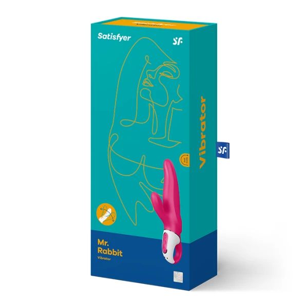Satisfyer Vibe MR Rabbit Vibrator met konijnenstimulator, 22,1 cm