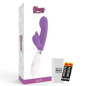 Glossy Konijnenvibrator Elvis met clitorisstimulator, paars Glossy Konijnenvibrator Elvis met clitorisstimulator, paars - Afbeelding 5
