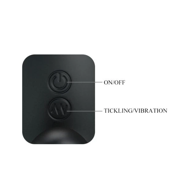 Mr Play Oplaadbare Prostaatmassageapparaat zwart, 127 mm