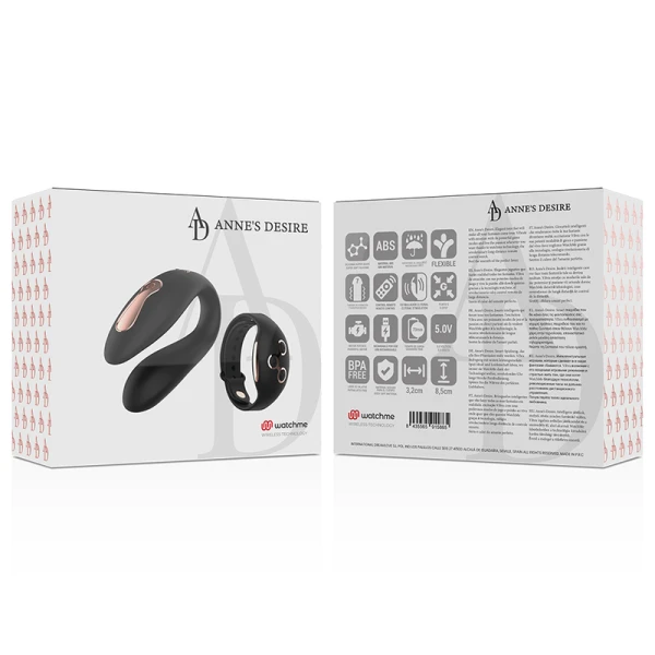 Anne´s Desire Watchme Vibrator met Dual Pleasure Technologie Zwart/Goud