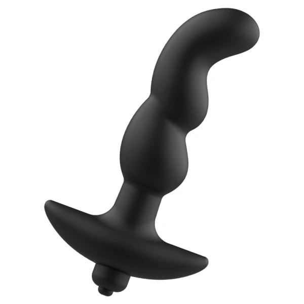 Addicted Toys Analvibrator met zwarte trilling en parel voor prostaatstimulatie