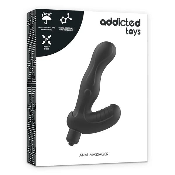 Addicted Toys Prostaat Vibrator van siliconen met P-punt stimulatie Addicted Toys Prostaat Vibrator van siliconen met P-punt stimulatie