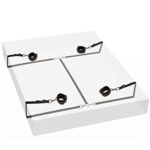 Calexotics Boundless Handschellen-Set mit Bettfessel, rot