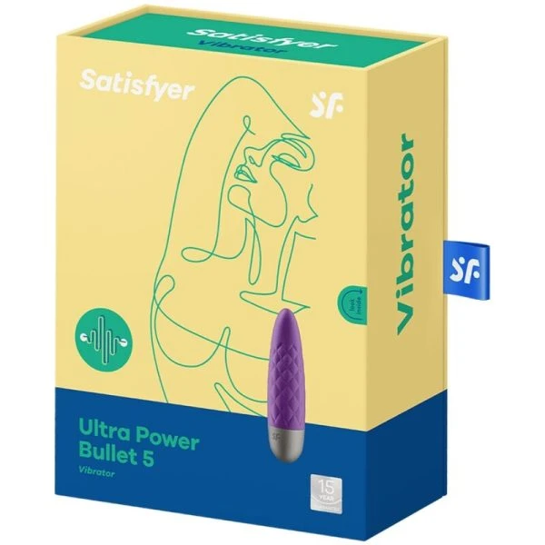 Satisfyer Ultra Power Bullet 5 Mini-Vibrator van siliconen, violet