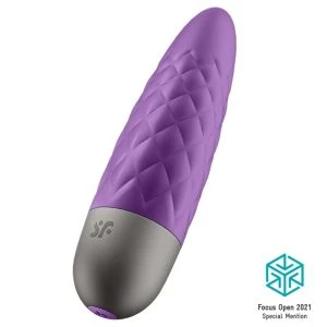 Satisfyer Ultra Power Bullet 5 Mini-Vibrator van siliconen, violet