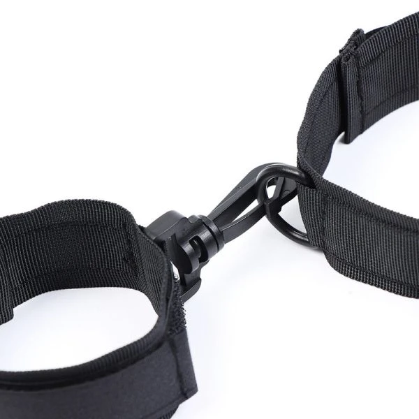 Ohmama Nylon-hogtie met handboeien en halsband