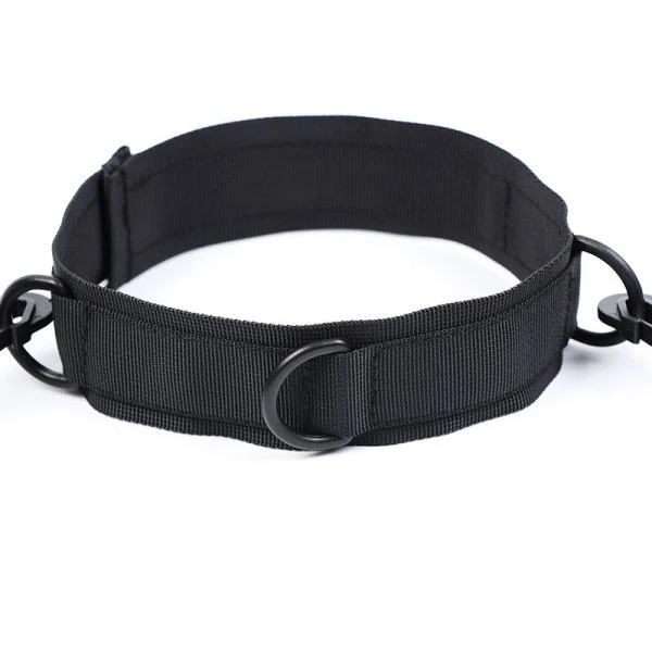 Ohmama Nylon-hogtie met handboeien en halsband