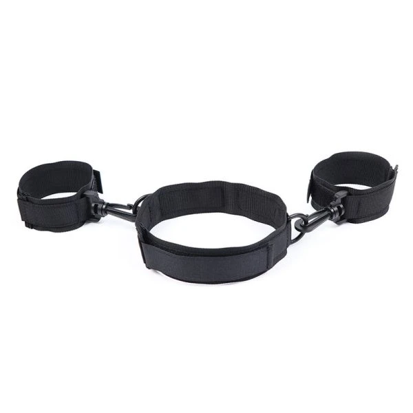 Ohmama Nylon-hogtie met handboeien en halsband
